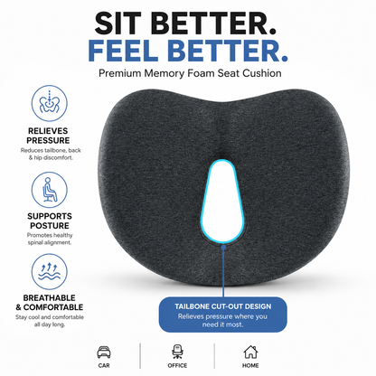 ComfortRest™ Ergonomic Seat & Lumbar Support Set